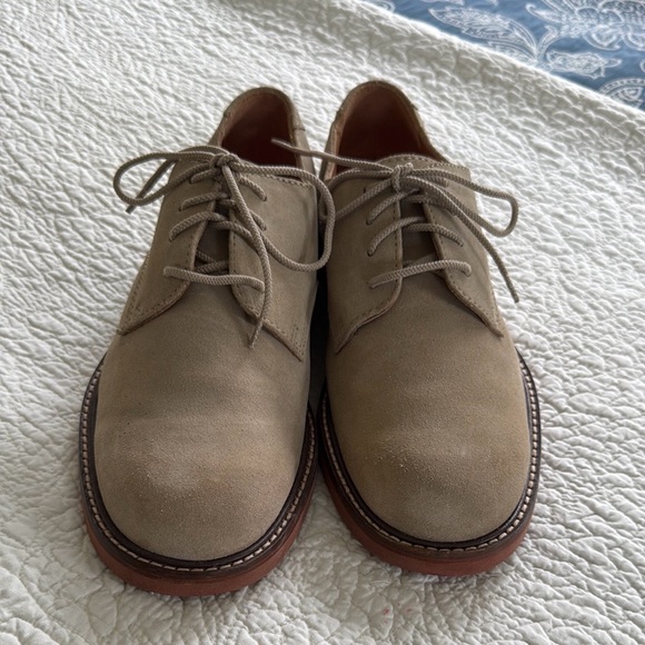 Men's Tan Suede Oxford Shoes US 8 - Picture 6 of 9